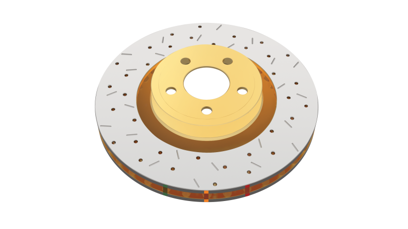 DBA 01-07 Subaru WRX/STI 10 Stud Hole Rear Drilled & Slotted 4000 Series Rotor