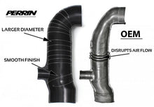 Load image into Gallery viewer, PERRIN 02-07 Subaru WRX / 04-21 STI Turbo Inlet Hose 3in. (For Aftermarket Turbos Only) - Black
