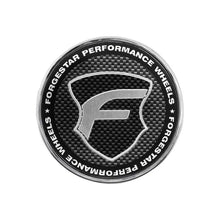 Load image into Gallery viewer, Forgestar Chrome base Carbon Fiber Lens 2.45in O-Ring Cap Flat