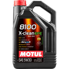 Load image into Gallery viewer, Motul 5L Synthetic Engine Oil 8100 X-Clean 5W30