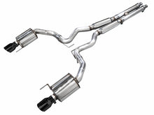 Load image into Gallery viewer, AWE Tuning 2024 Ford Mustang GT Fastback S650 RWD Touring Catback Exhaust w/ Dual Diamond Black Tips