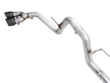 Load image into Gallery viewer, AWE 21+ Ford F150 Dual Side Exit Cat-Back Exhaust - 4.5in Diamond Black Tips *For Stock Y-Pipe Only
