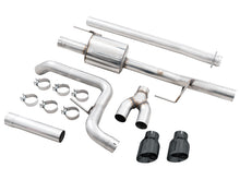 Load image into Gallery viewer, AWE 21+ Ford F150 Dual Side Exit Cat-Back Exhaust - 4.5in Diamond Black Tips *For Stock Y-Pipe Only