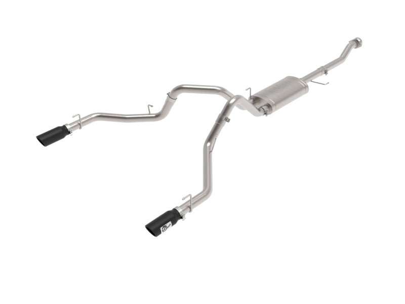 aFe 21-26 Ford F150 Tremor Vulcan Series 3IN 304SS Cat-Back Exhaust Dual Rear Exit w/Black Tip
