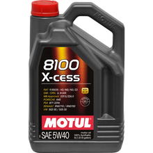 Load image into Gallery viewer, Motul 5L Synthetic Engine Oil 8100 5W-40 X-CESS Gen 2 - Case of 4