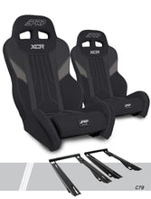 Load image into Gallery viewer, PRP Polaris RZR PRO XP XCR Suspension Seats Kit (Pair) - Black &amp; Gray