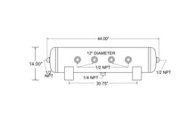 Load image into Gallery viewer, Firestone Air Tank 20 Gallon - 6 x 1/2in. NPT - 1 x 1/4in NPT 150 PSI Max - Black (WR17609546)