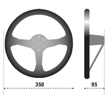 Load image into Gallery viewer, Sparco Steering Wheel 325 Suede Black