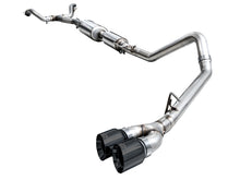 Load image into Gallery viewer, AWE Tuning 0FG Exhaust for 3rd Gen Toyota Tundra - Dual Diamond Black Tips