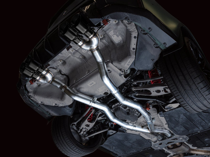 AWE Tuning Track Edition Cat-Back Exhaust for BMW G8X M3/M4 - Diamond Black Tips