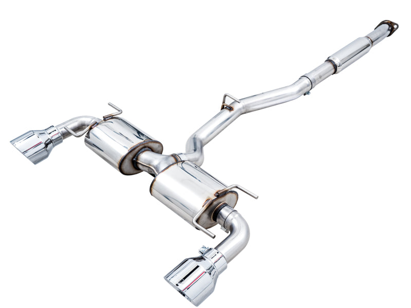 AWE Tuning Subaru BRZ/ Toyota GR86/ Toyota 86 Touring Edition Cat-Back Exhaust- Chrome Silver Tips