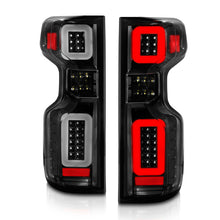 Load image into Gallery viewer, ANZO 19-21 Chevy Silverado Full LED Taillights Black Housing Clear Lens G2 (w/C light Bars)
