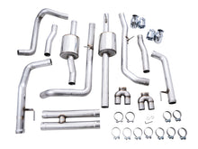 Load image into Gallery viewer, AWE Tuning 4th Gen GM 1500 6.2L 0FG Cat-Back Split Rear Exit (w/ Bumper Cutouts) - Quad Chrome Tips