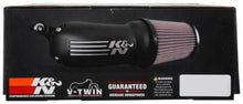Load image into Gallery viewer, K&amp;N 01-17 Harley-Davidson Softail / Dyna FI Performance Air Intake System Silver