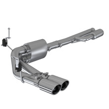 Load image into Gallery viewer, MBRP 2019+ Chevrolet Silverado 1500 4.5L/5.3L Pre-Axle Dual Side Exit w/ 4in OD Tip- T304