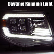 Load image into Gallery viewer, AlphaRex 05-11 Toyota Tacoma NOVA LED Projector Headlights Plank Style Alpha Black w/Actv Light/DRL