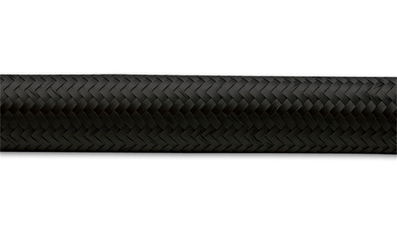 Vibrant -10 AN Black Nylon Braided Flex Hose (5 foot roll)