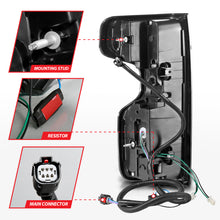 Load image into Gallery viewer, ANZO 19-21 Chevy Silverado Full LED Taillights Chrome Housing Red/Clear Lens G2 (w/C light Bars)