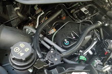 Load image into Gallery viewer, J&amp;L 15-25 Ford Transit 150/250/350 3.5L EcoBoost Passenger Side Oil Separator 3.0 - Black Anodized