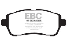 Load image into Gallery viewer, EBC 10+ Ford Fiesta 1.6L (Excl ST) Yellowstuff Front Brake Pads