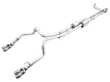 Load image into Gallery viewer, AWE Tuning 4th Gen GM 1500 6.2L 0FG Cat-Back Split Rear Exit (w/ Bumper Cutouts) - Quad Chrome Tips