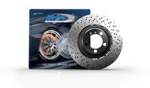 Load image into Gallery viewer, SHW 18-19 Porsche 911 Carrera 4 GTS w/o Ceramics Right Front Drill-Dimp LW Brake Rotor (9P1615302)